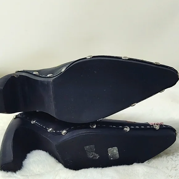 Beautiful Sequin Studded Platform Mules Size 36 - Picture 5 of 8